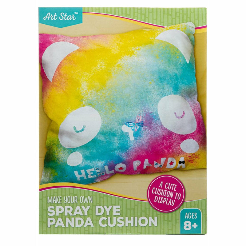 Dark Sea Green Art Star Make Your Own Spray Dye Panda Pillow Kids Craft Kits