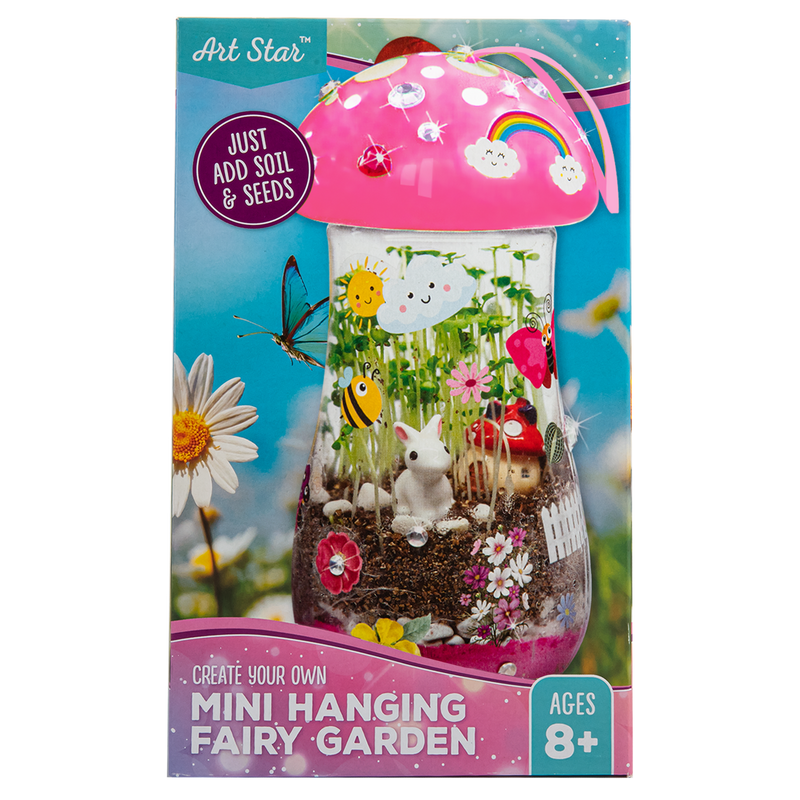 Rosy Brown Art Star Create Your Own Mini Hanging Fairy Garden Kit Kids Craft Kits