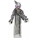 Gray Halloween Hanging Light and Sound Animated Clown 180cm Halloween