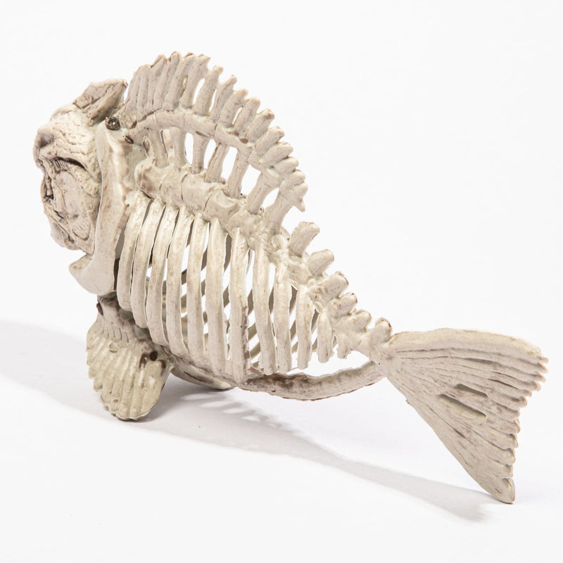 White Smoke Halloween Piranha Skeleton 25 x 13 x 7cm Halloween