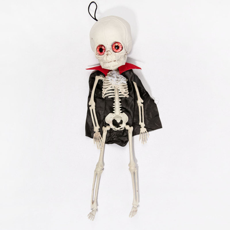White Smoke Hanging Big Head Vampire Skeleton 45cm Halloween