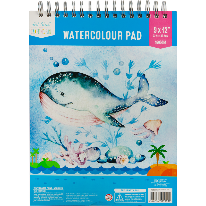 Gray Art Star Watercolour Art Pad Set (39 pieces) Kids Painting Sets