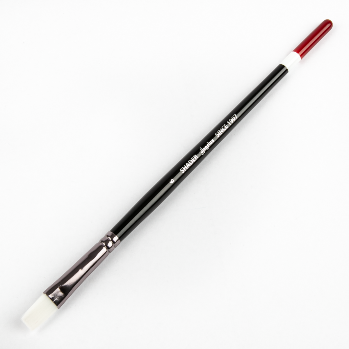 White Smoke Angelus Paint Brush #6 Shader Leather Paint Brushes