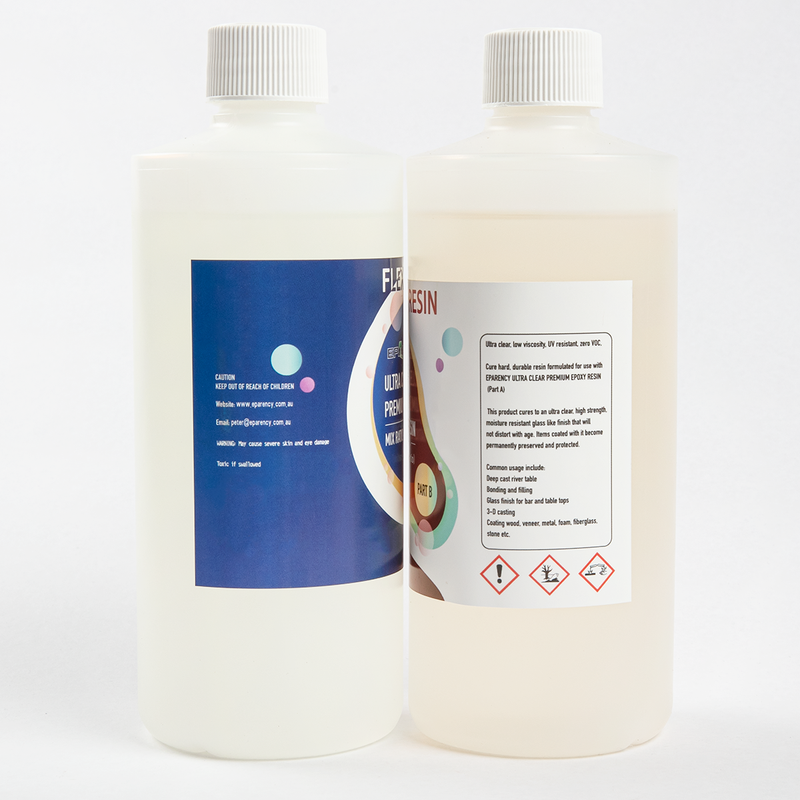 Beige Clear and Flexible Epoxy Resin 1000ml 1:1 by Volume