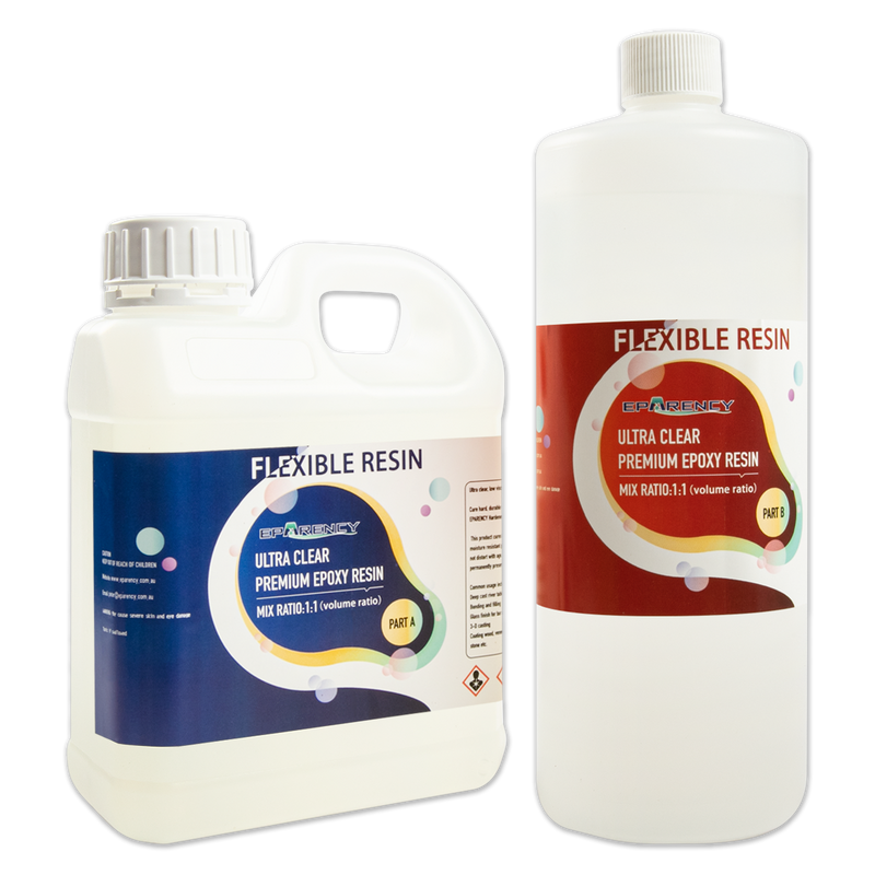 Beige Clear and Flexible Epoxy Resin 2000ml 1:1 by Volume Resins for Casting