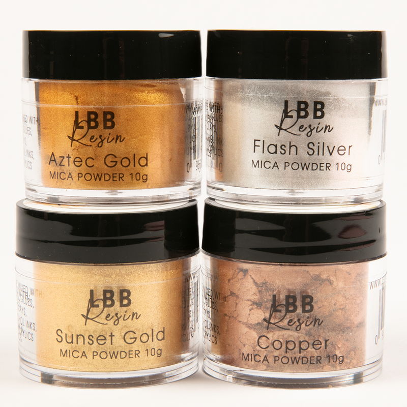 Black LBB Resin Mica Powder (Set Pack's) 4 Pack