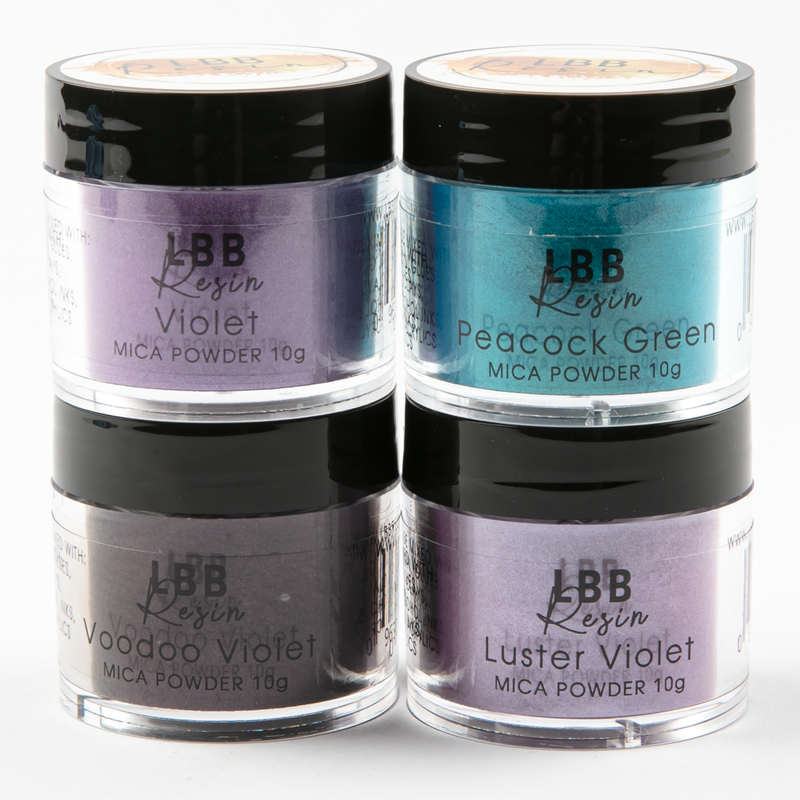 Light Gray LBB Resin Mica Powder (Set Pack's) 4 Pack