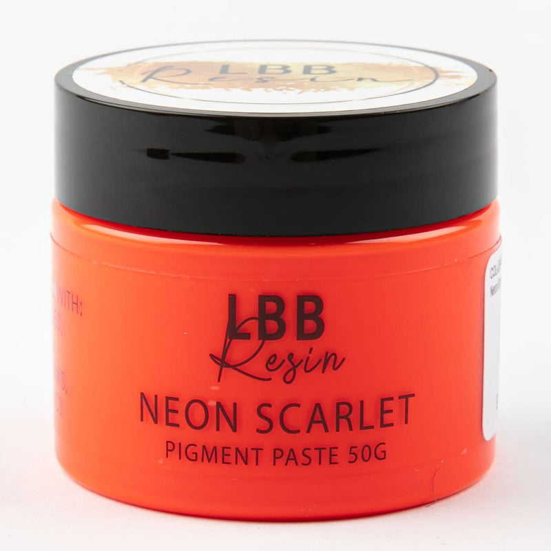 Dark Slate Gray LBB Resin Pigment Paste 50g Neon Scarlet Resin Dyes Pigments and Colours