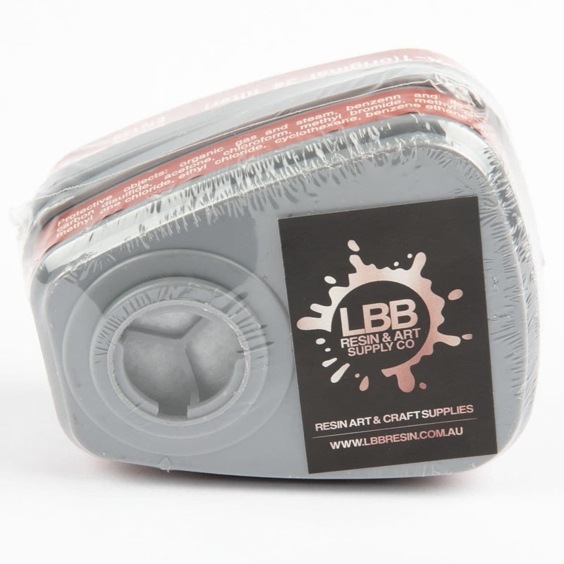Light Gray LBB Resin Accessory- Half face Reusable Respirator (One Size) Replacement filters only Modelling and Casting Tools and Accessories