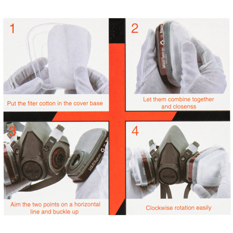 Saddle Brown LBB Resin Accessory- Half face Reusable Respirator (One Size) Half Face Mask plus filters Modelling and Casting Tools and Accessories