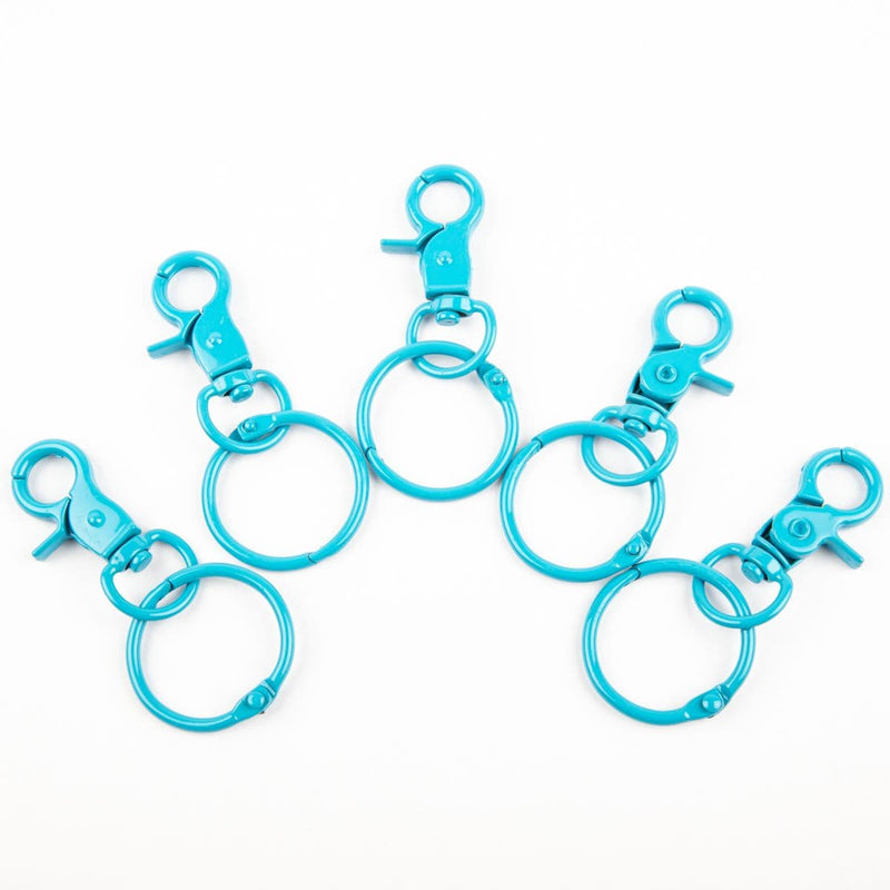 White Smoke LBB Resin Accessory- Lobster Clasp Keyring With Hook 5 pack Blue Modelling and Casting Tools and Accessories