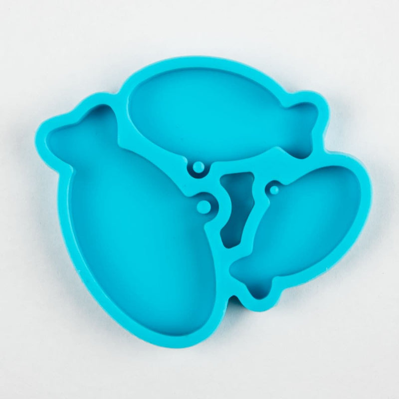 Dark Turquoise Resin Mould   Assorted Pet Tags Mould-Fish Resin Craft Moulds