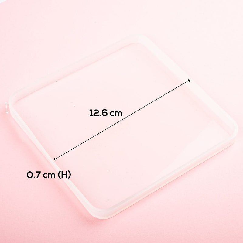 Misty Rose Resin Mould   Coaster Mould-Square Resin Craft Moulds