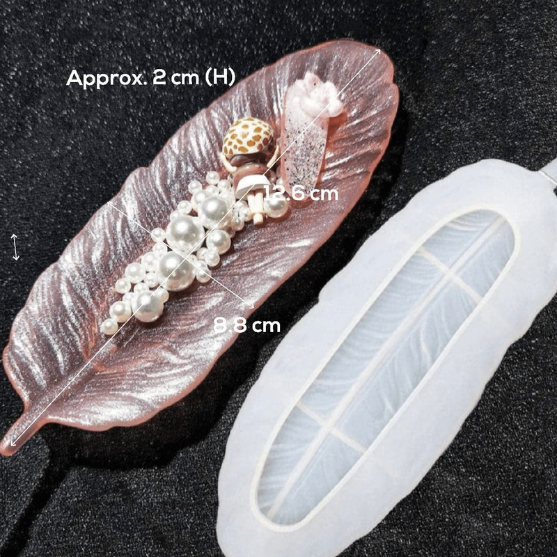 Light Gray Resin Mould   Feather mould Resin Craft Moulds