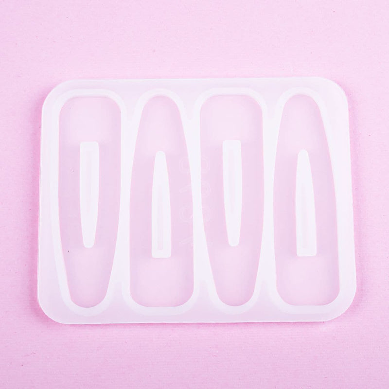 Misty Rose Resin Mould   Hair Clip Mould Outline Resin Craft Moulds