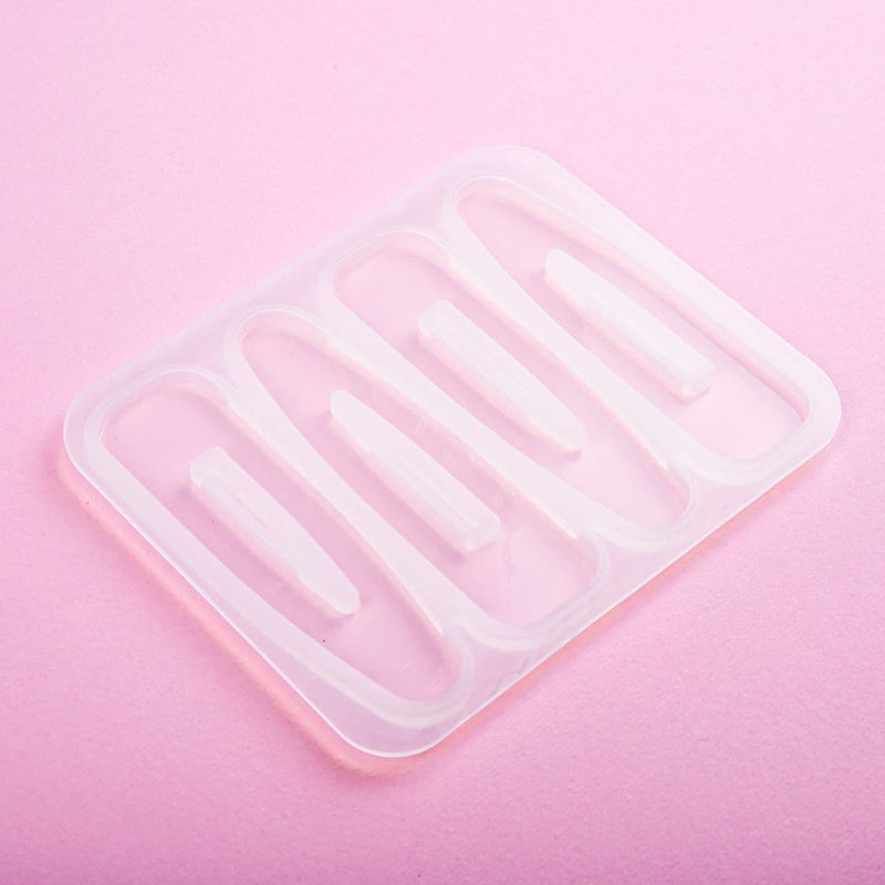 Misty Rose Resin Mould   Hair Clip Mould Outline Resin Craft Moulds