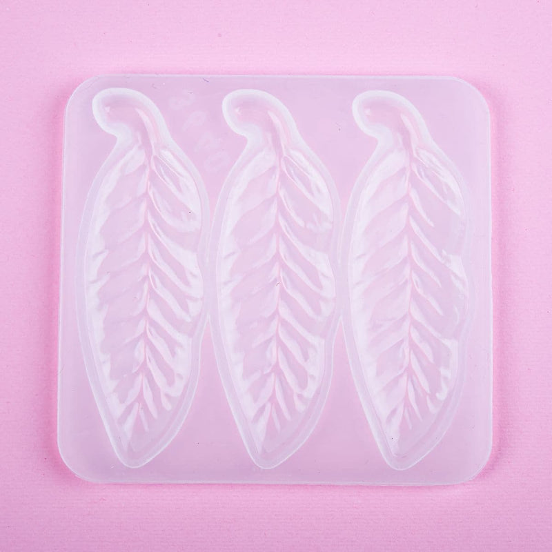 Thistle Resin Mould   Hair Clip Mould - Feathers Resin Craft Moulds