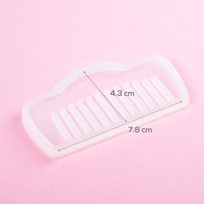 Misty Rose Resin Mould   Hair Comb Mould-Comb 2 Resin Craft Moulds