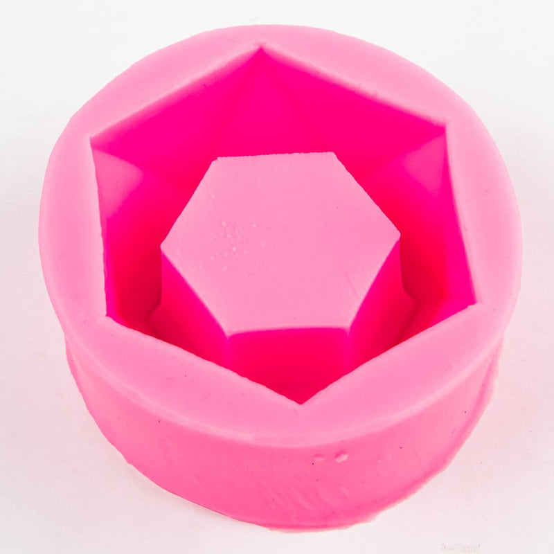 Misty Rose Resin Mould   Hexagon Trinket Bowl Resin Craft Moulds