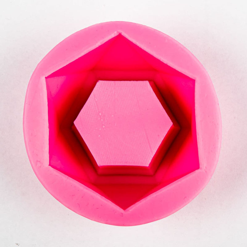 Misty Rose Resin Mould   Hexagon Trinket Bowl Resin Craft Moulds