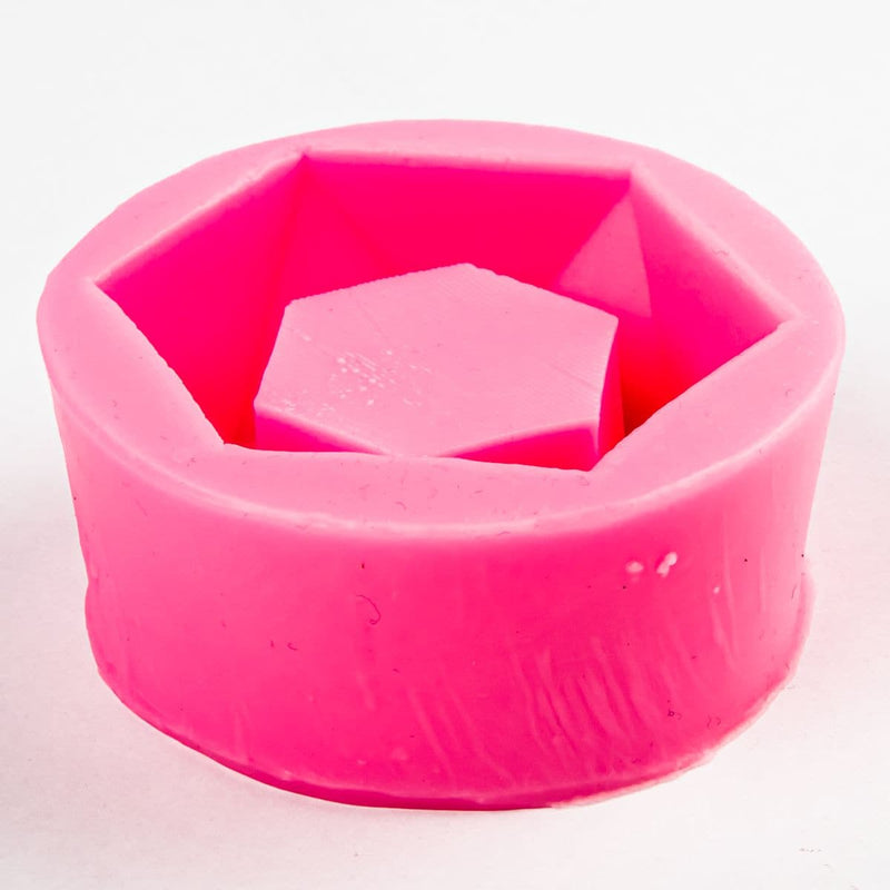 Misty Rose Resin Mould   Hexagon Trinket Bowl Resin Craft Moulds