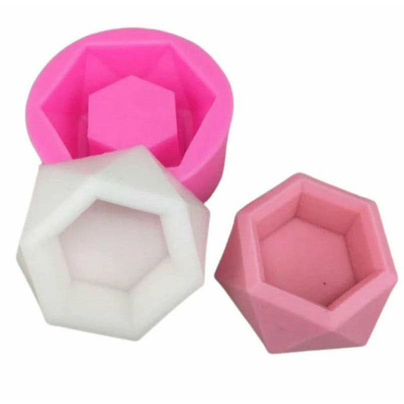 Pale Violet Red Resin Mould   Hexagon Trinket Bowl Resin Craft Moulds