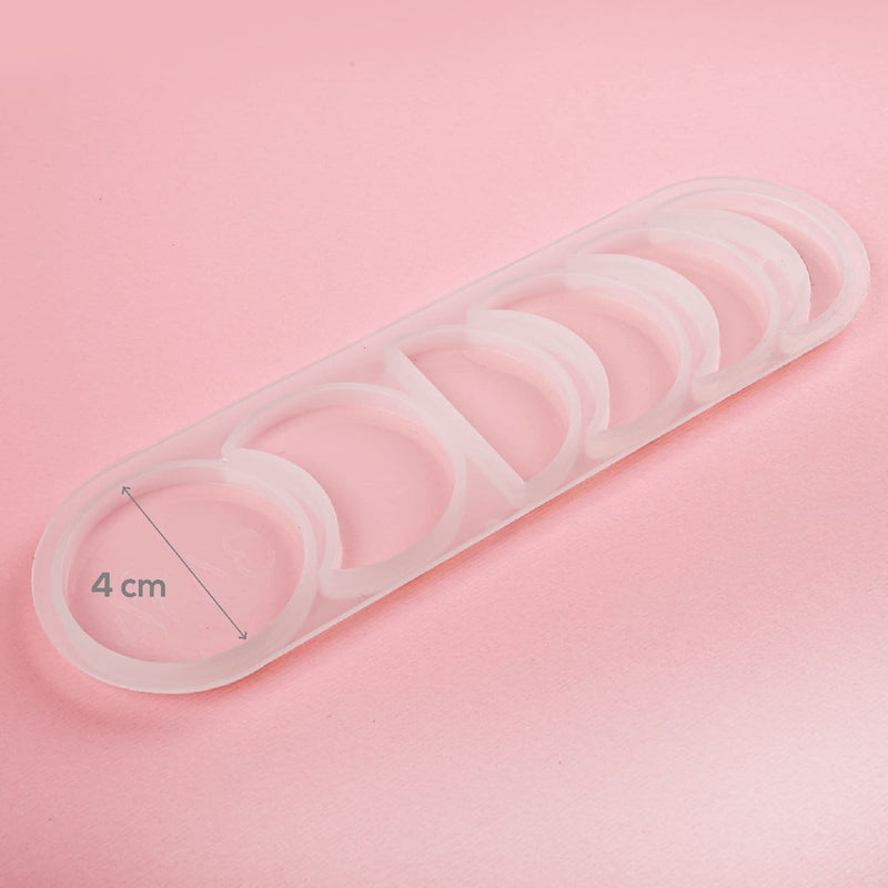 Light Pink Resin Mould   Moon Phases Silicone Resin Mould - Small Resin Craft Moulds