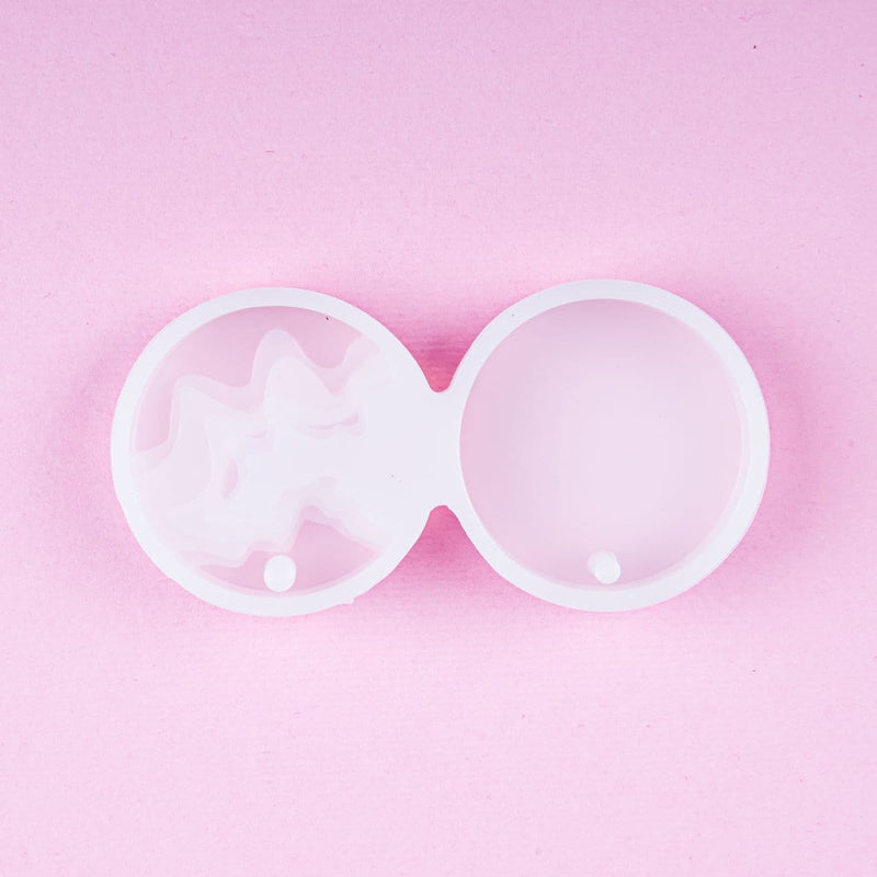 Misty Rose Resin Mould   Round Silicone Beach Topographic Pendant mould Resin Craft Moulds