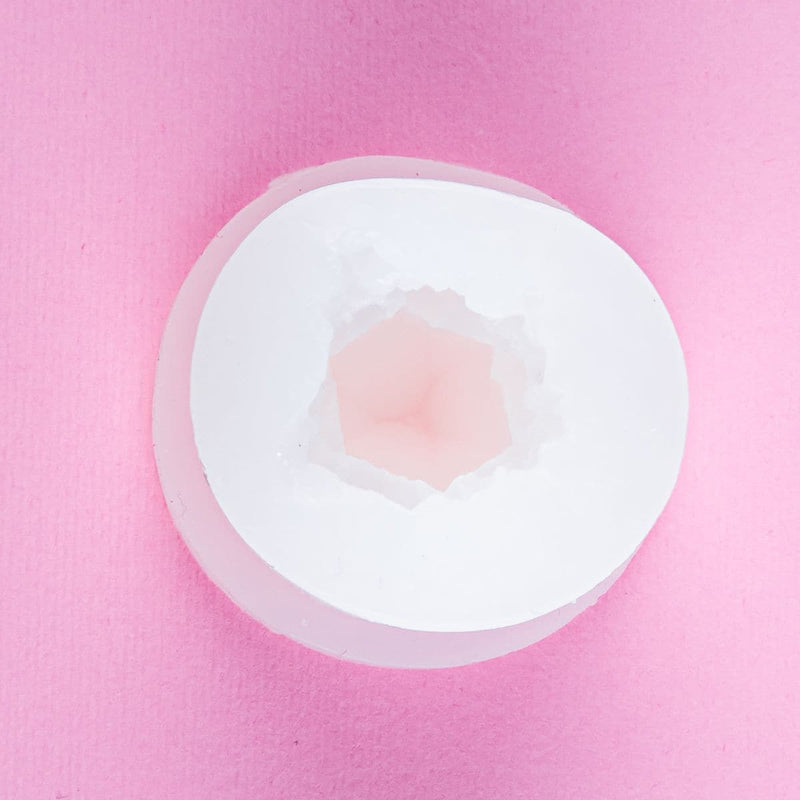 Pink Resin Mould   Silicone crystal Moulds -Silicone Geode Quartz Crystal Jewel-Mould