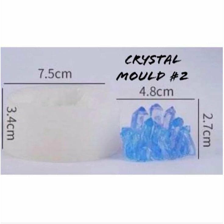 Thistle Resin Mould   Silicone crystal Moulds -Silicone Geode Quartz Crystal Jewel-Mould