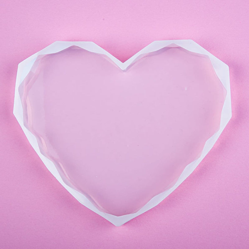 Plum Resin Mould   Silicone Diamond Heart Mould-Large Resin Craft Moulds