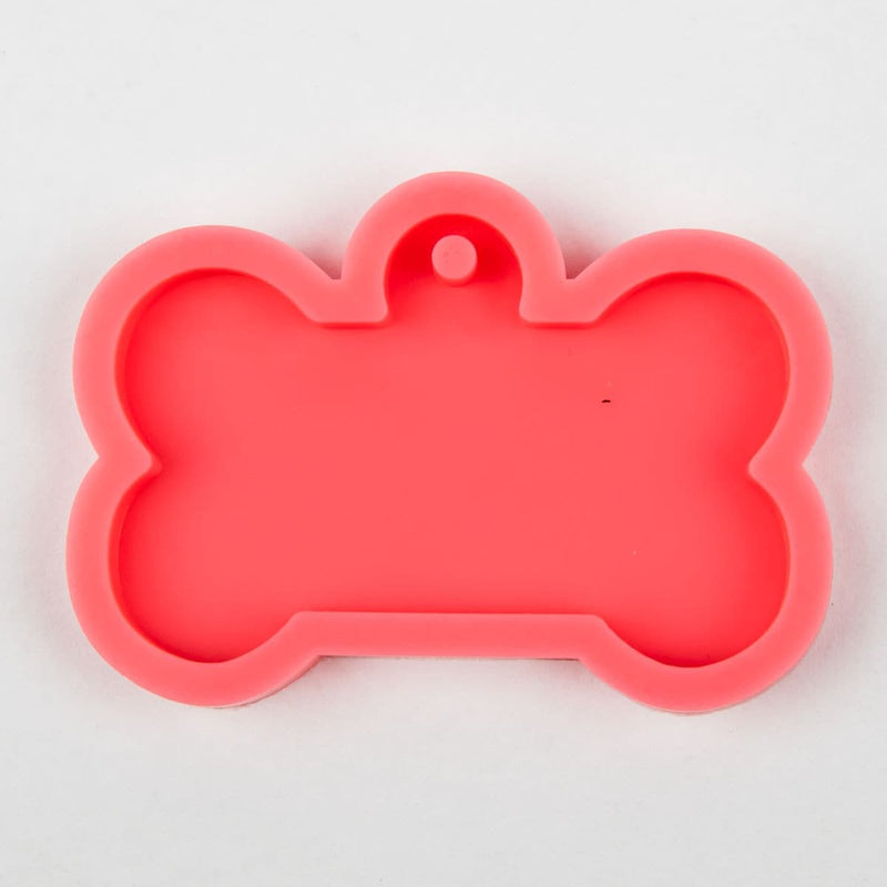 Light Gray Resin Mould   Silicone Keyring Mould - Dog Bone Resin Craft Moulds