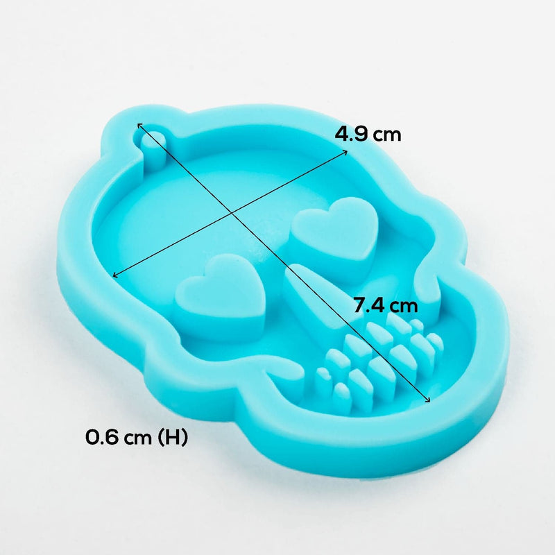 Lavender Resin Mould   Silicone Keyring Mould - Sugar Skull Resin Craft Moulds