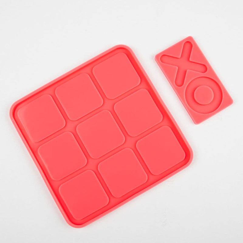 White Smoke Resin Mould   Silicone Mould - Tic Tac Toe-Small Resin Craft Moulds