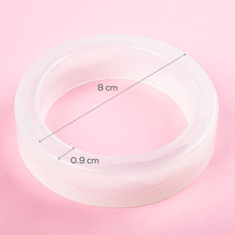 Misty Rose Resin Mould   Small Bracelet Mould 65mm Resin Craft Moulds