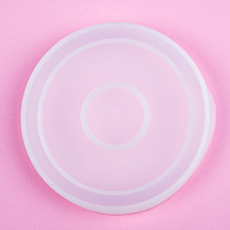 Thistle Resin Mould   Small Round Edge Coaster Mould Resin Craft Moulds