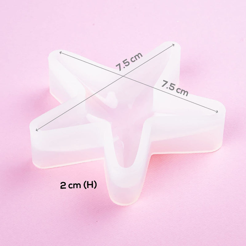 Misty Rose Resin Mould   Starfish & Shell Silicone Mould-Starfish Resin Craft Moulds