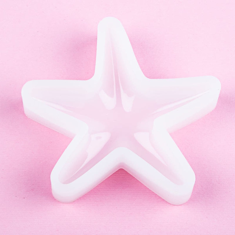 Misty Rose Resin Mould   Starfish & Shell Silicone Mould-Starfish Resin Craft Moulds