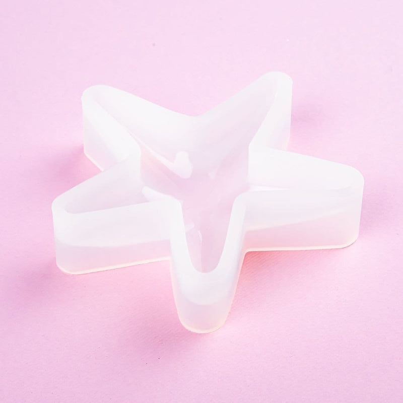 Misty Rose Resin Mould   Starfish & Shell Silicone Mould-Starfish Resin Craft Moulds