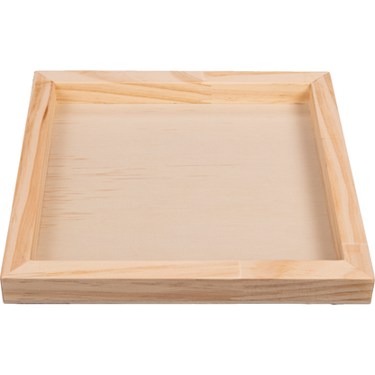 Tan The Art Studio Wooden Panel 20x20cm 20mm Deep Canvas and Painting Surfaces