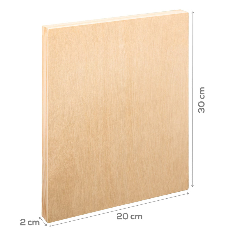 Tan The Art Studio Wooden Panel 25x30cm 20mm Deep Canvas and Painting Surfaces