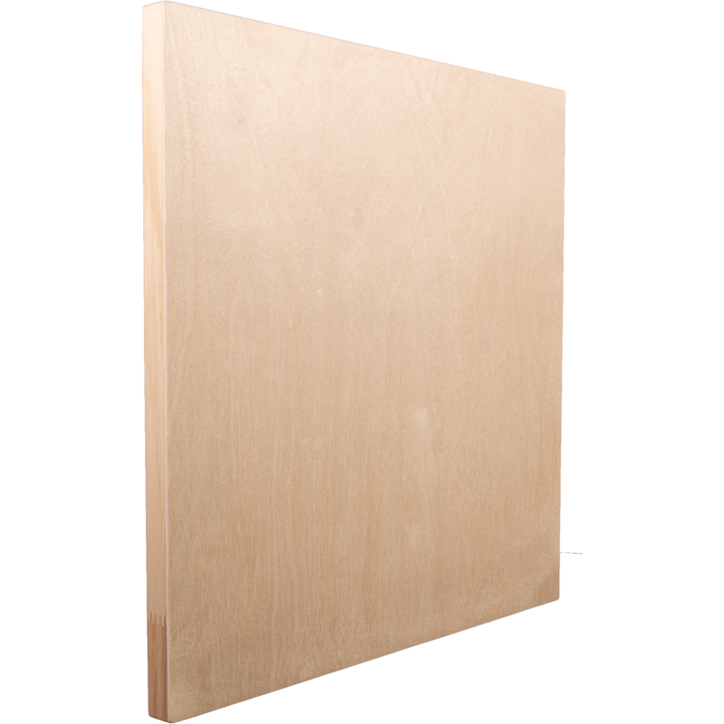 Tan The Art Studio Wooden Panel 40x40cm 20mm Deep Canvas and Painting Surfaces