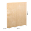 Tan The Art Studio Wooden Panel 40x50cm 20mm Deep Canvas and Painting Surfaces