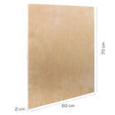 Tan The Art Studio Wooden Panel 60x70cm 20mm Deep Wooden Painting Boards