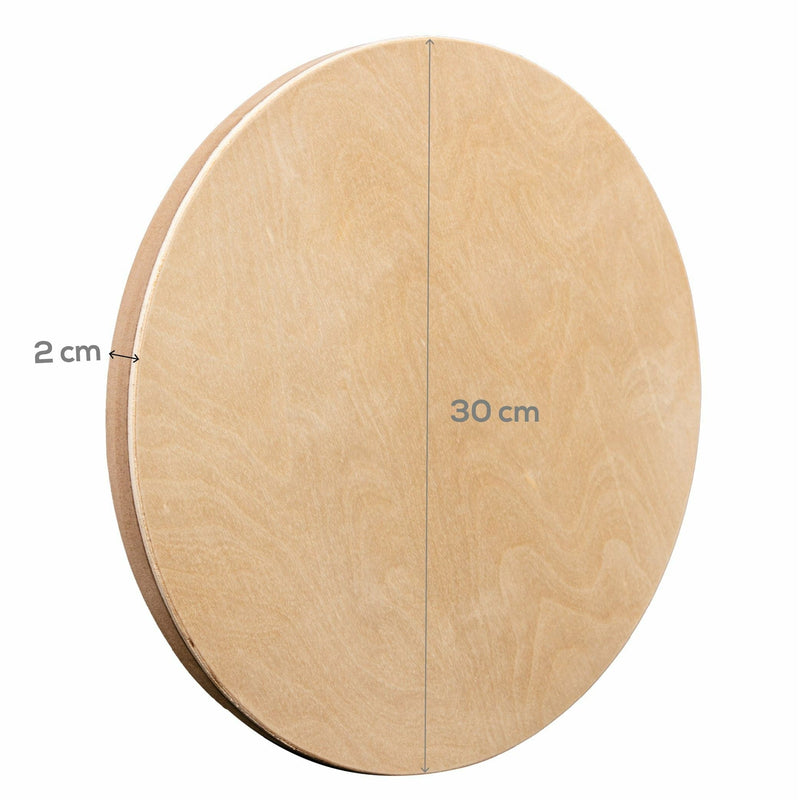 Tan The Art Studio Round Wooden Panel 30cm Diameter 20mm Deep Canvas and Painting Surfaces