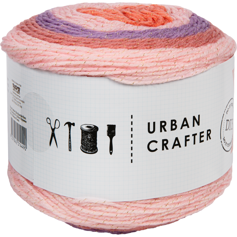 Light Gray Urban Crafter Glitz Sparkle Yarn 94% Acrylic 6% Glitter Polyester 150G- Mexican Fiesta Knitting and Crochet Yarn