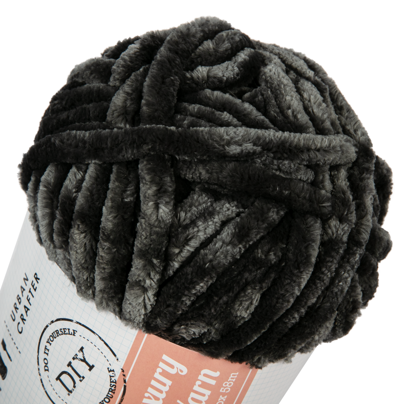 Urban Crafter Luxury Velvet Yarn 100 Polyester 200g In the Shadows