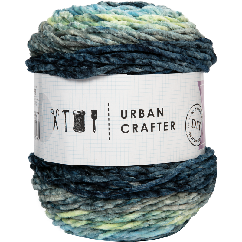 Light Gray Urban Crafter Velvet Ombre 100% Polyester 200g- Starry Night Knitting and Crochet Yarn