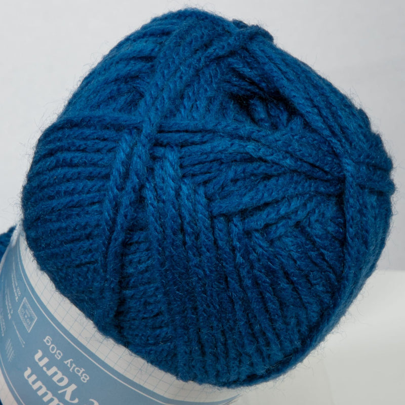 Midnight Blue Urban Crafter 100% Premium Acrylic Yarn-Blue Wing, 8 Ply, 50g Knitting and Crochet Yarn