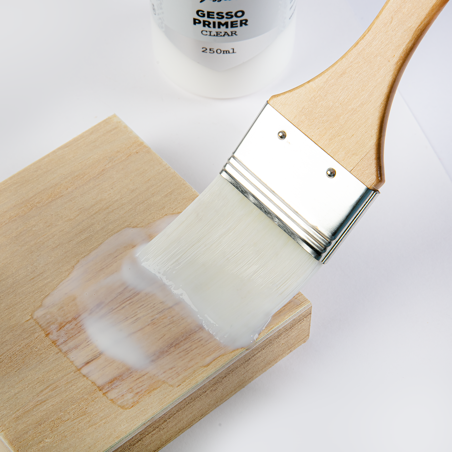 Light Gray Holcroft  Professional Acrylic Clear Gesso 250mL Acrylic Paints